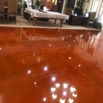 Stain and polished concrete.
