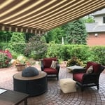 Power Retractable Fabric Awning