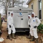 sewer replacement under house