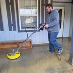 Useing the surface cleaner