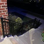 Outdoor metal railings