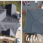 Before and After Roof Replacement