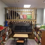 Finished reading loft with lights underneath