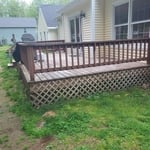 old wood deck