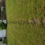 Excavating buried walkway