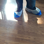 Wearing booties