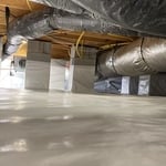 Completed crawl space