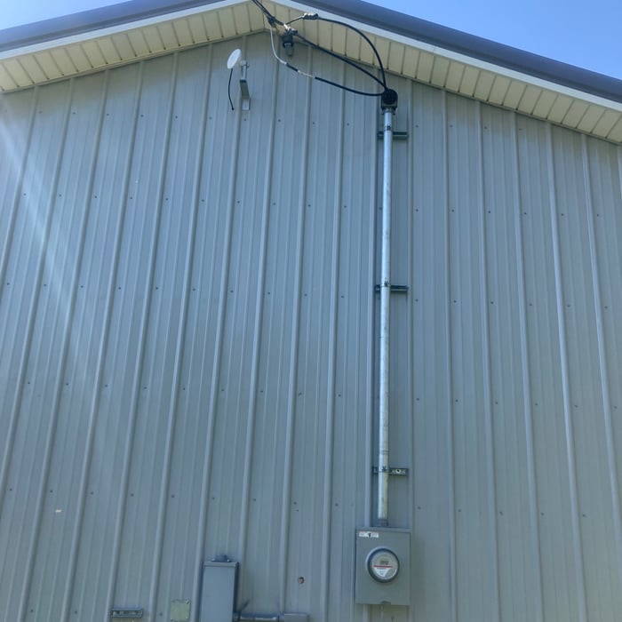 wiring and conduit to meter