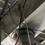 Soot on ceiling
