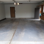 Old floor with cracks and failing flooring