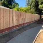 Wood fence