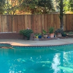 Wood fence