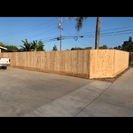 Wood fence