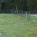 Driveway fence