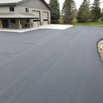 Completed parking lot
