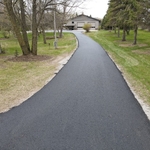 Completed driveway