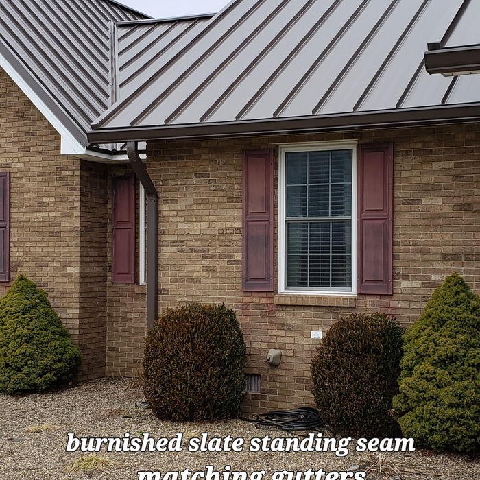 burnished slate with matching gitters