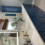 Blue Bathroom Renovation