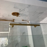 Shower with Custom Bench