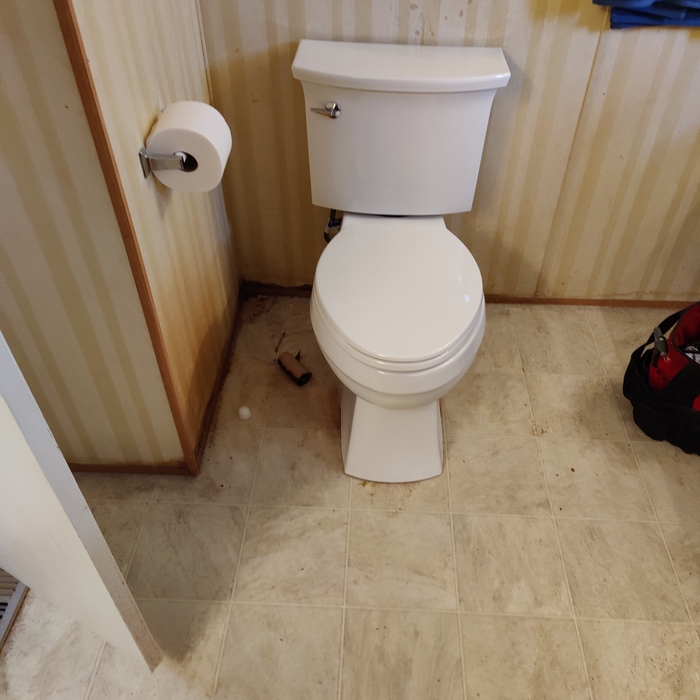 Toilet install
