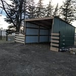 Completed Horse Shelter