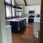 Loft removal, kitchen/LR