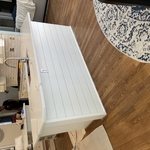 Shiplap addition below countertop