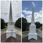 Church steeple cleaning