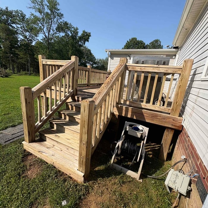 Deck power wash