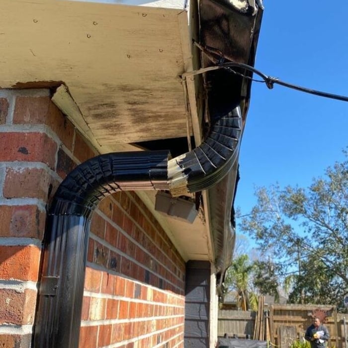 Remove damage gutter, fascia & soffit