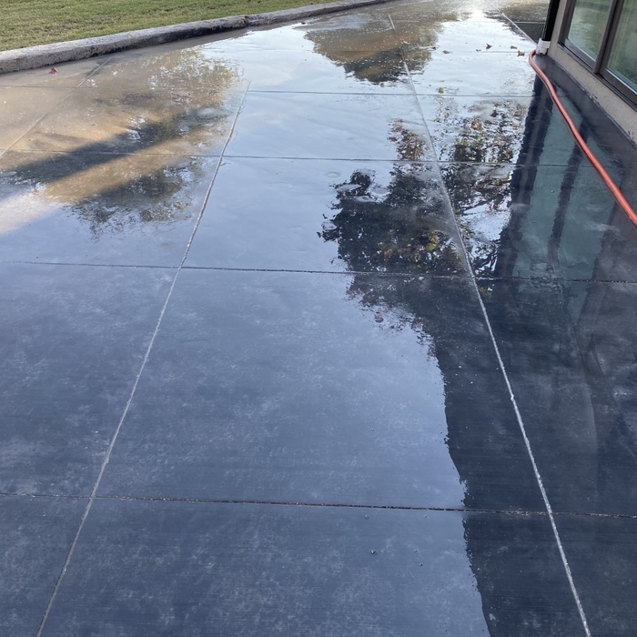 Cut patio