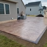 stamped concrete patio