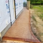 Stamped walkway