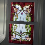 Bathroom Stained Glass Window