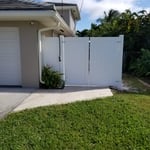 Pvc double drive gate