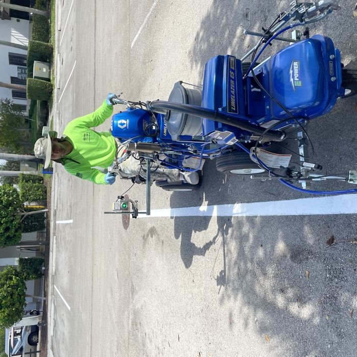 Accurate re-striping