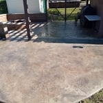 Stamped patio