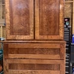 Cherry linen pantry