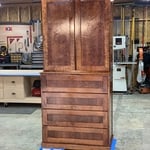 Cherry linen pantry