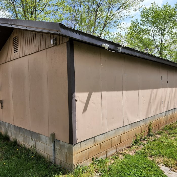 Side of garage