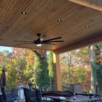 Tongue and Groove Pine with Cedar Trim