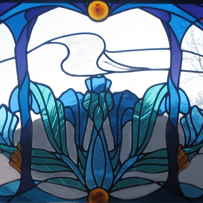 "Ocean Forms" Bathroom window