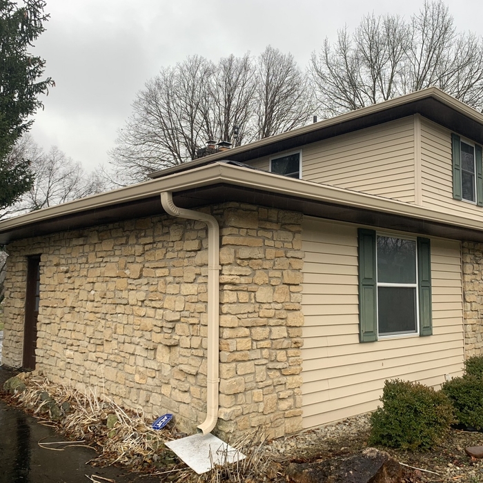 Clean and neat looking gutters