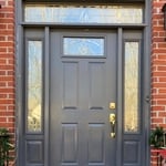 Before -- Mahogany French Door