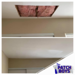 Insulation Insertion Ceiling Repair