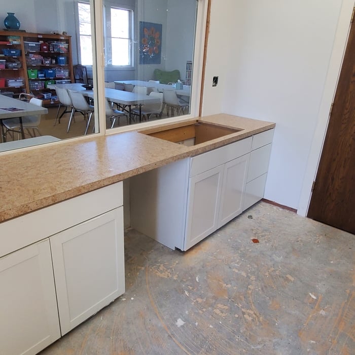 Prefab cabinet install