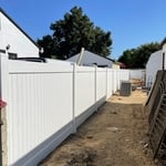 6’ White Privacy Vinyl Fence
