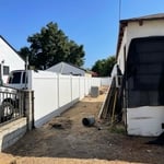 White Privacy Vinyl Fence
