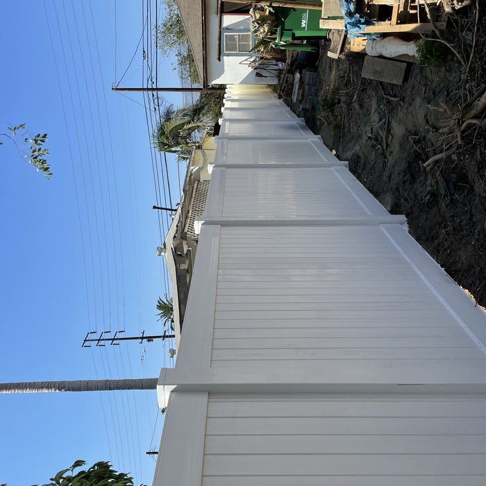 6H White Privacy Vinyl Fence