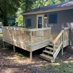 Custom built deck